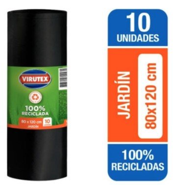 Bolsa Basura Virutex Jardin 80×120 (10 unidades) - Ocasión