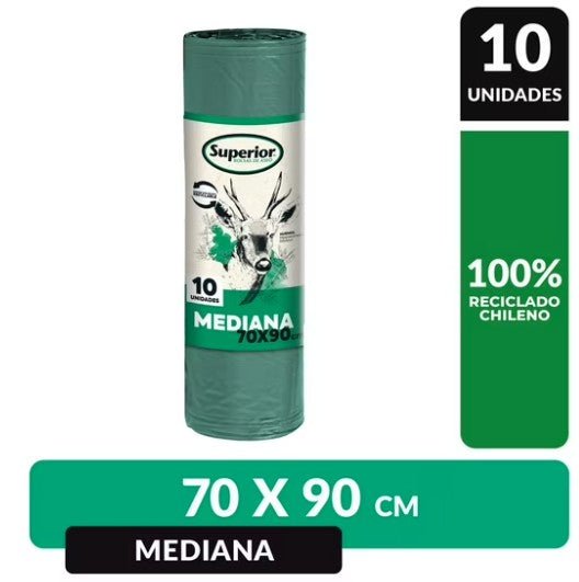 Bolsa de Basura Superior 70x90 (10 unidades) - Ocasión