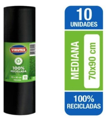 Bolsa de Basura Virutex 70x90 (10 unidades) - Ocasión