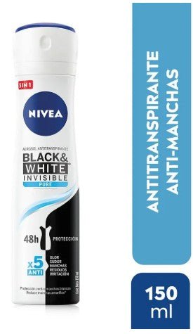 Desodorante Spray Nivea Mujer B&W Pure 150ml - Ocasión