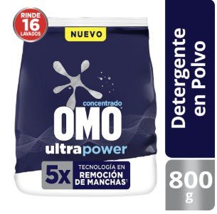 Detergente en Polvo Omo Ultra Power Matic 800Gr - Ocasión