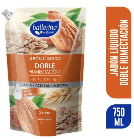 Jabón Ballerina Avena Almendra 750ml (Doypack) - Ocasión