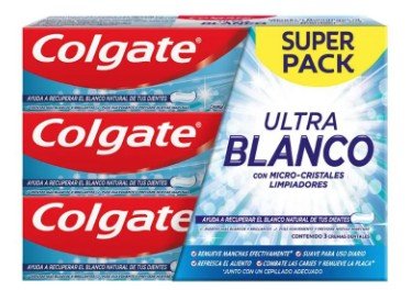 Pasta Dental Colgate 90 grs Ultra Blanco (Pack 3) - Ocasión