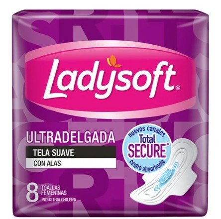 Toalla Femenina Ladysoft Ultradelgada Tela Suave (Dia) 8 un - Ocasión