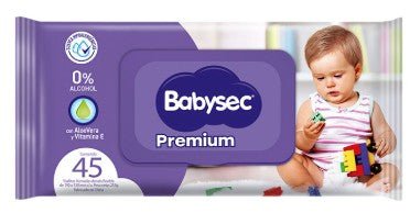 Toallitas Humedas Babysec Premium (45 unid) - Ocasión